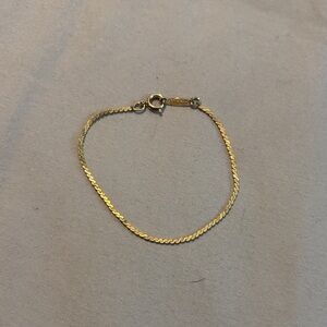 Elegant Napier Gold Chain Bracelet